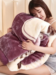 Coperta Invernale Ispessita <span class=keywords><strong>Rachel</strong></span> in Pile Corallo per Matrimonio, Doppio Strato, Calda, Antistatica, Alta Traspirabilità, Singola - Product Image 5