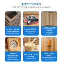 Oferta con Descuento: Sauna de Madera de Cedro Rojo, Sauna Exterior en Forma de Cubo para 4-6 Personas, Belleza Natural