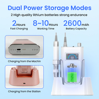 Machine à manucure électrique sans fil haute puissance personnalisée, portable, 35000 tr/min, perceuse à ongles rechargeable, fabricant professionnel