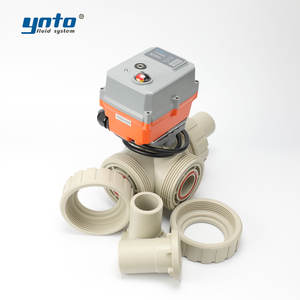 Vanne à boisseau sphérique électrique pour eaux usées riches en sels et conditions acido-base fortement concentrées, personnalisable en matière et diamètre - Product Image 4