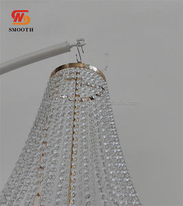 Support de lustre de mariage lisse, décoration de fond de table, support de lustre de sol - Product Image 3