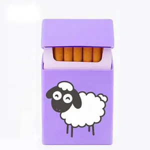OK실리콘 뜨거운 판매 맞춤형 고무 담배 커버 인쇄 귀여운 동물 성격 담배 실리콘 케이스