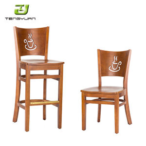 Phong cách hiện đại cổ điển rắn gỗ Ghế ăn cao cho nhà và khách sạn/nhà hàng sử dụng - Product Image 3