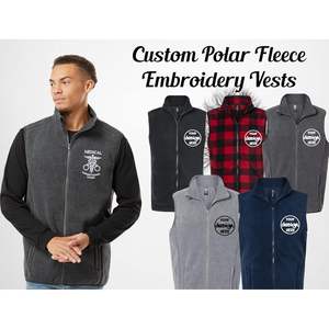 Chalecos de tela polar supercálidos para hombre 3012 personalizados con logotipo bordado personalizado, chalecos con logotipo bordado personalizable - Product Image 4