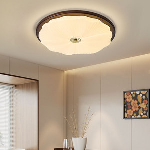 Vintage Style All Copper Solid Wood <b>Ceiling</b> <b>Light</b> Led 10-15 Sqm Bedroom Living Room Study Full Spectrum Eye Protecting - Product Image 1