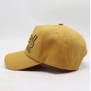 Casquettes de papa à 5 panneaux brodées sur mesure, de haute qualité, à profil bas, en gros - Product Image 3
