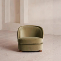 Fauteuil en velours moderne de luxe pour la maison, le bureau ou le café, pour se détendre dans le salon, style ferme