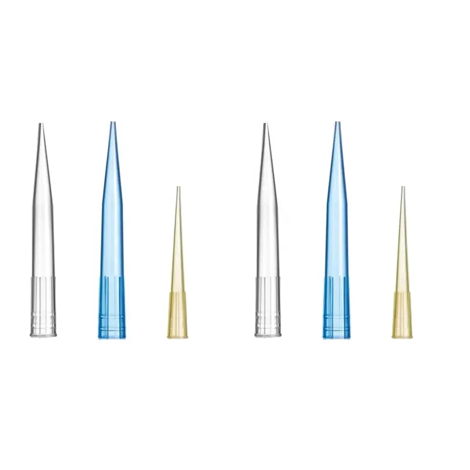 Plastic 200ul 1000ul 1Ml Micro-Gegradueerde Gilson Micropipet Pipetten Tips Blauw Witte Pipet Tips Geel Laboratorium