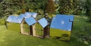 <span class=keywords><strong>Casa</strong></span> prefabbricata in vetro di lusso personalizzata per Homestay-contenitore <span class=keywords><strong>casa</strong></span> capsula di stile Villa per uso esterno - Product Image 4