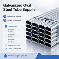 Pipa Oval Galvanis Q235 Pra-Galvanis untuk Rangka Rumah Kaca