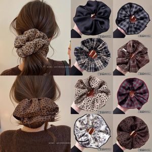 Coleteros Grandes de Tela de Moda al por Mayor, de Alta Calidad, Ecológicos, Hechos a Mano, de Poliéster Suave, Lazos Casuales para el Cabello - Product Image 2