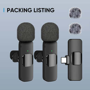 Microphone cravate professionnel omnidirectionnel à condensateur pour enregistrement sans fil - Product Image 2