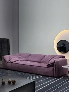 Canapé en cuir Nubuck de qualité supérieure <span class=keywords><strong>Baxter</strong></span>, forme simple, meubles rembourrés de salon, ensemble de canapés roses - Product Image 2