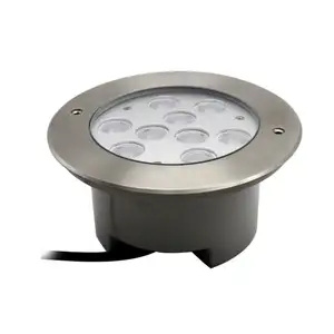 Tipos redondos de acero inoxidable accesorio subterráneo impermeable IP65 3W LED luz LED enterrada