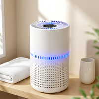 Purificateur d'air OEM électrique avec filtre HEPA et charbon actif, anti-odeurs d'animaux, silencieux, portable, compact, contrôle tactile, mode veille pour la maison et le bureau