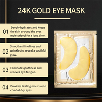 Masque Gelée Hydratant Anti-rides et Raffermissant pour les Yeux à l'Acide Hyaluronique, à la Camomille et à la Sécrétion d'Escargot Bio 24K - Meilleure Vente