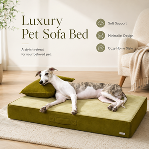 Wholesale All-Season <b>Large</b> Dog Golden Retriever Bed with Cushion and Cool Mat Pet Furniture Custom OEM - Product Image 1