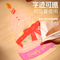 GL-CY24 Tableau de dessin Guangli DIY 3 couleurs avec interrupteur, lampe créative effaçable en acrylique 3D avec tableau d'écriture pour enfants