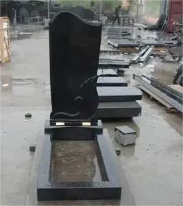 Wholesale Tombstones Monuments Pure Black Granite Tombstones