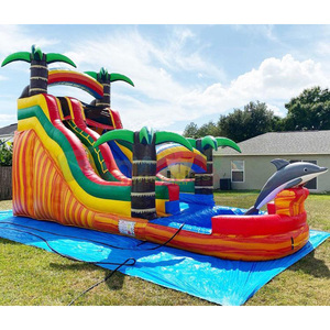 <span class=keywords><strong>Precio</strong></span> de fábrica inflable tobogán de agua castillo inflable de diapositivas - Product Image 1