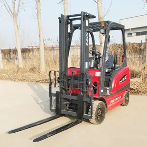 Gratis pengiriman forklift listrik mini 2 ton 3 ton 3.5 ton penggerak roda penuh forklift listrik kecil energi baru untuk dijual