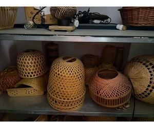 Ensemble de paniers artisanaux en bambou naturel, contenants de rangement durables pour une décoration rustique et une organisation quotidienne - Product Image 2