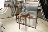 Demande personnalisé haut de gamme centre commercial kiosque sûr verrouillable montre vitrine magasin verre armoire à bijoux pour corps collier anneau affichage ensemble
