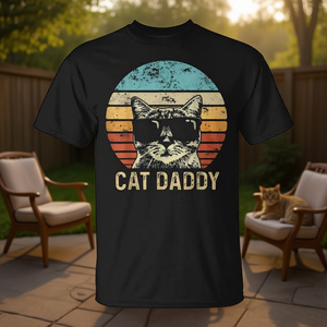 T-shirt vintage Cat Daddy Lover pour hommes - Product Image 3