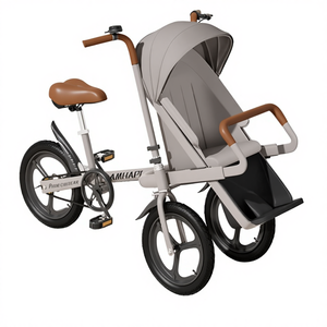 <span class=keywords><strong>Passeggino</strong></span> a Tre Ruote Portatile di Alta Qualità per Bambini, <span class=keywords><strong>Bicicletta</strong></span> Pieghevole per Genitori con Seduta Alta per Viaggi - Product Image 1