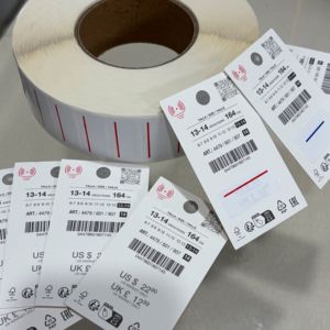 Printed UHF RFID tags (860–960 MHz), woven UHF RFID laundry tags, clothing RFID price tags - Product Image 1