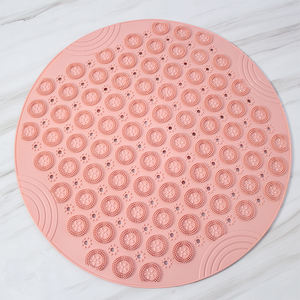 הטוב ביותר ידידותי לסביבה pvc אנטי להחליק עיסוי אמבט דלת מחצלת עגול עם גודל מותאם אישית עבור רצפת חדר רחצה - Product Image 3