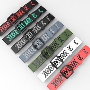 Bracelet de montre sport en caoutchouc à libération rapide pour COROS PACE 3 2 et COROS <span class=keywords><strong>APEX</strong></span> 2 Pro 46mm/42mm/20mm/22mm, respirant - Product Image 1