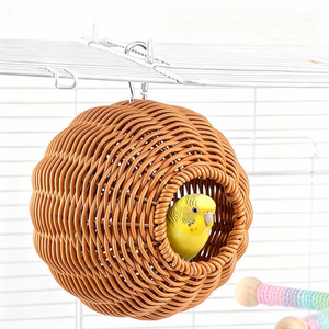Nido de Pájaro de Lona Tejida para Cría de Loros, Pinzones y Periquitos, Resistente a Mordeduras, Transpirable, para Todas las Estaciones, Incubación - Product Image 1