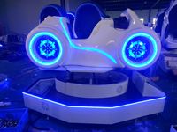 Máquina de Juego de Carreras de Motos VR, Equipo de Simulación de Realidad Virtual para Uso en Interiores de Centros Comerciales, Construcción Metálica