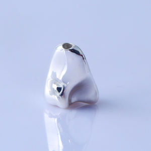 Su misura stile Hip Hop 925 argento in oro reale placcato denti dentali Grillz tinta unita placcato in oro 10K - Product Image 2