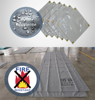 Bâche insonorisante robuste en PVC laminé LVJU avec œillets en acier