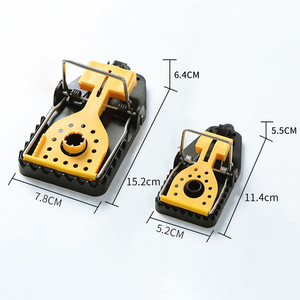 Nueva versión mejorada, trampa para ratones de plástico de alta calidad para matar roedores para el hogar con <span class=keywords><strong>taza</strong></span> de cebo similar a dientes, trampa para ratones - Product Image 6