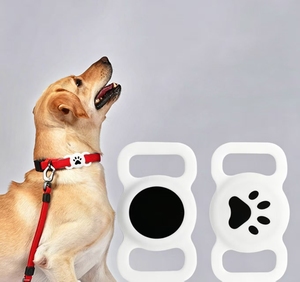 Étui de protection Tracker pour dispositif anti-perte d'animaux, étanche, avec étiquette, pour collier, motif patte d'animal, en silicone, boîte de protection - Product Image 4