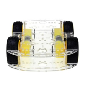 Chasis <span class=keywords><strong>de</strong></span> coche <span class=keywords><strong>de</strong></span> 6V CC, Kit DIY, codificador <span class=keywords><strong>de</strong></span> velocidad, caja <span class=keywords><strong>de</strong></span> batería, coche <span class=keywords><strong>de</strong></span> 4 ruedas motrices 4WD - Product Image 1
