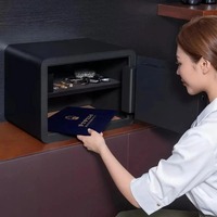 Caja Fuerte Inteligente Xiaomi Mijia, Caja de Seguridad Pequeña para el Hogar, Mini Caja Fuerte con Contraseña y Huella Dactilar Antirrobo, Archivador de Oficina, Caja Fuerte Invisible para Mesita de Noche