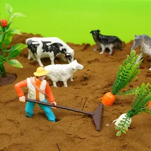 STEM Brinquedos criativos para crianças Sensorial Bin Farm Activity Magic Colored Space areia areia dinâmica Play set com ferramentas