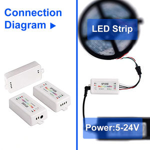 ESann SP105E pour la synchronisation musicale via application, contrôleur LED RGB adressable avec fonction minuterie, portée 30M, charge maximale DC 5V 12V 24V 5~24V - Product Image 5