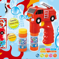Lumières pour enfants musique camion de pompiers voiture militaire voiture de police construction voiture pelle grue extincteur pistolet à bulles jouet