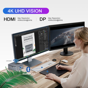 Helorpc in-Tel Core i5 8300H Win10 4KUHD NUC W/2ddr4 NVMe M.2 dp Loại C HTC gamer chơi game mini PC Máy tính để bàn có quạt - Product Image 5