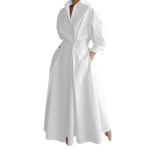 Vestido de Noche Elegante Vintage de Verano 2025, Vestido Casual de Manga Larga con Diseño Estampado a la Moda para Mujer - Product Image 1