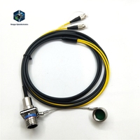 Connecteurs circulaires standard série ZLTC D38999, 2 cœurs, prise mâle, assemblage de câble à fibre optique, utilisation automobile, alliage de cuivre