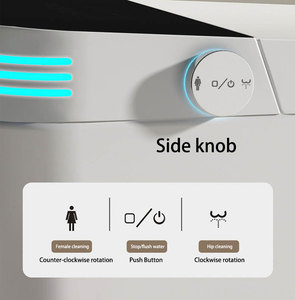 Cao cấp tầng gắn tự động tuôn ra thiết bị vệ sinh tự động phòng tắm tủ quần áo nước WC thông minh thông minh nhà vệ sinh cho nhà - Product Image 3