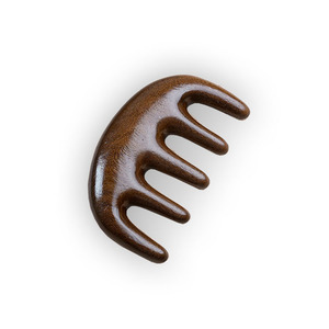 Pettine in legno massaggio denti larghi in legno cuoio capelluto pettine per parrucchieri testa strumento per massaggio meridiano pettine antistatico massaggio e raschiatura - Product Image 2