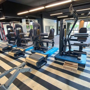 Équipement de fitness professionnel en acier réglable à charges guidées pour la musculation en salle de sport, idéal pour l'entraînement des pectoraux et des jambes - Product Image 2