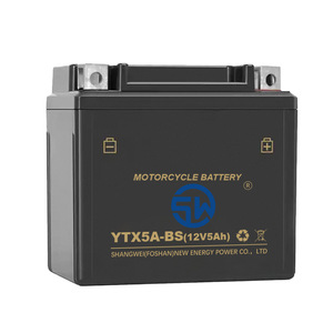 แบตเตอรี่มอเตอร์ไซค์ Shangwei รุ่น YTX5A-BS 12V 5Ah แบตเตอรี่ตะกั่ว-กรดสำหรับสกู๊ตเตอร์ - Product Image 1